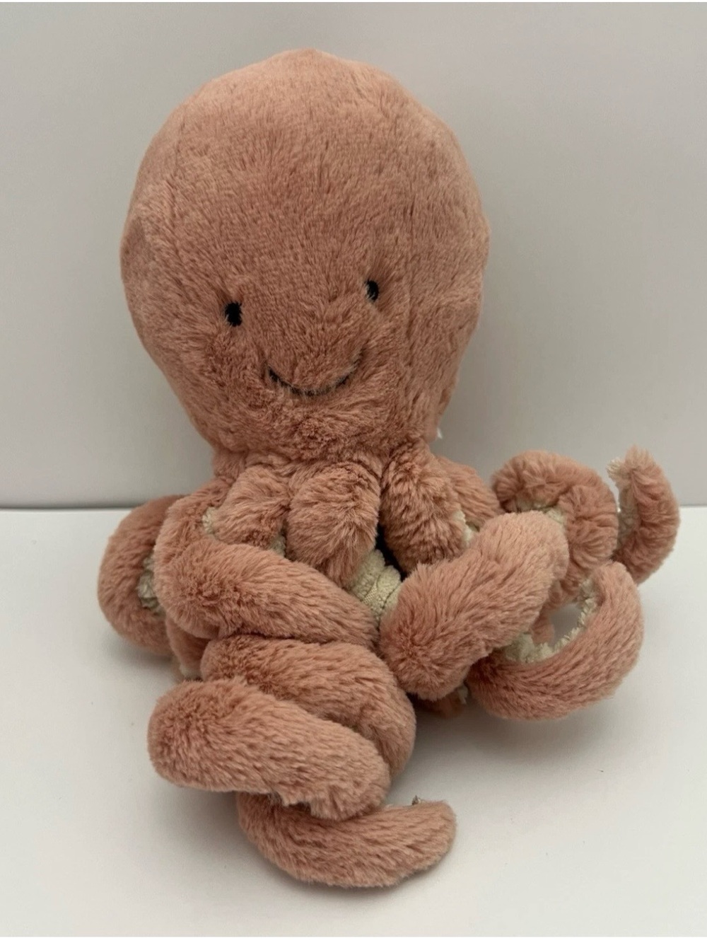 Jellycat Odell Octopus Soother Plush 8" Stuffed Animal Dusty Pink Blush Lovey